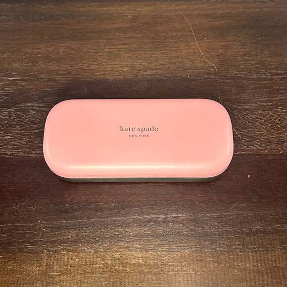 Kate Spade New York Women's Sunglass Eyeglass Case Pink and Green - Picture 1 of 11